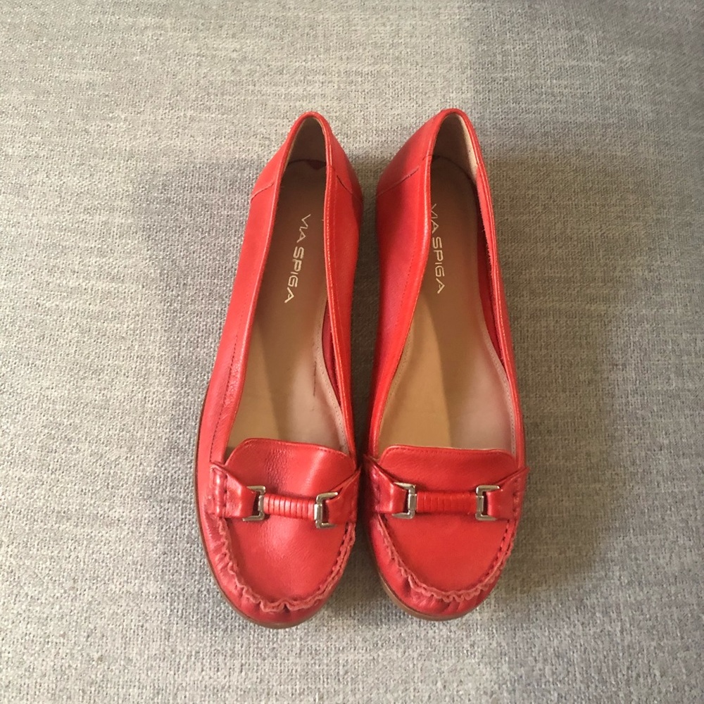 Via Spiga Women’s leather loafers